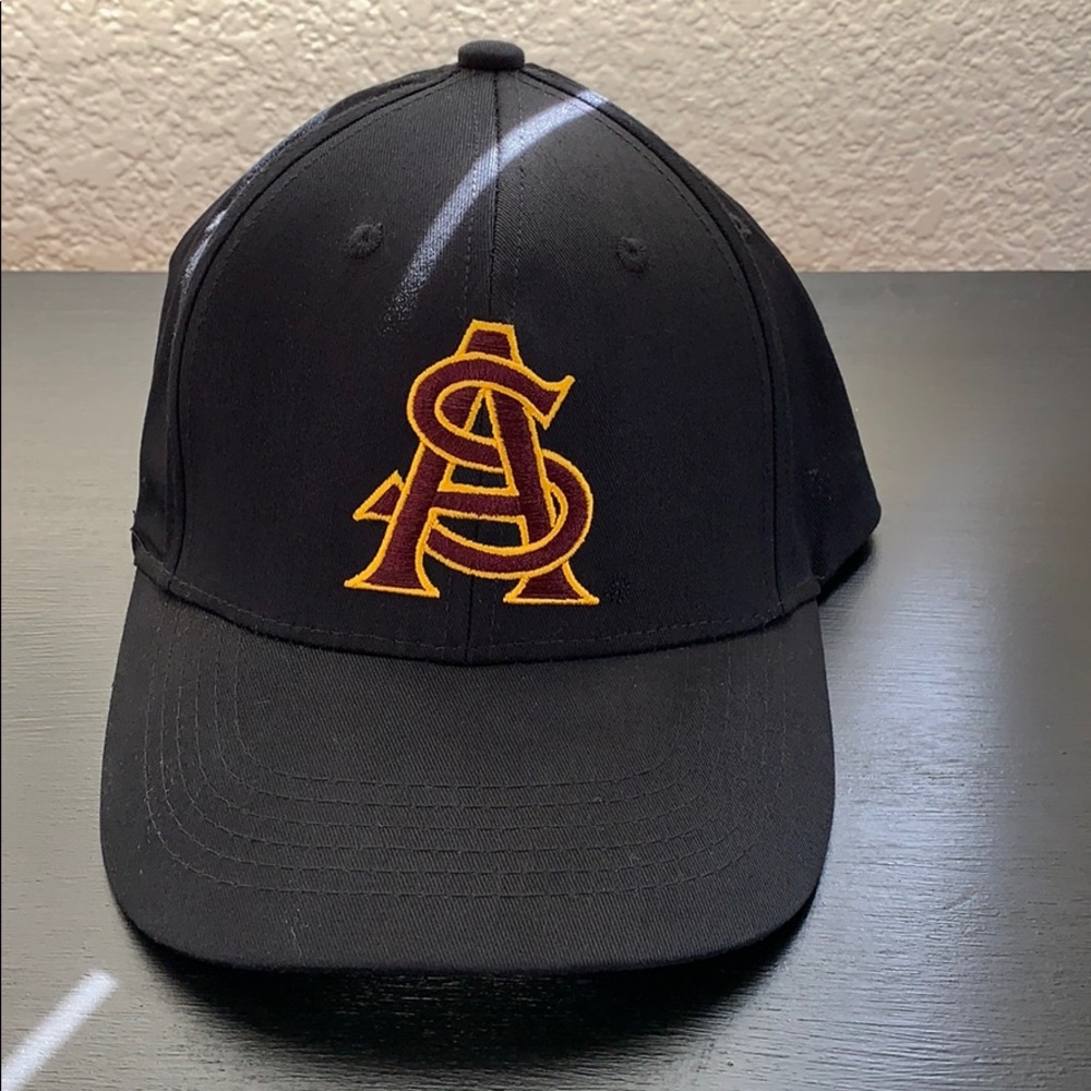 ASU Black Velcro Hat.